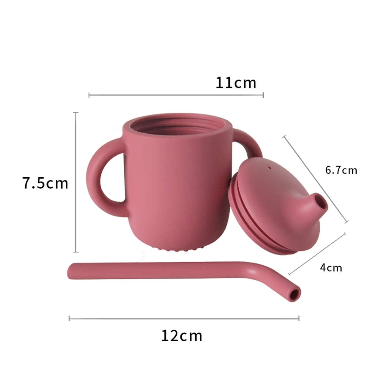 Silicone Baby Sippy Cup Food Grade 6