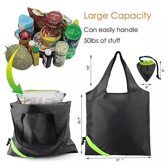 Fold Away Cinch Tote Bags 2