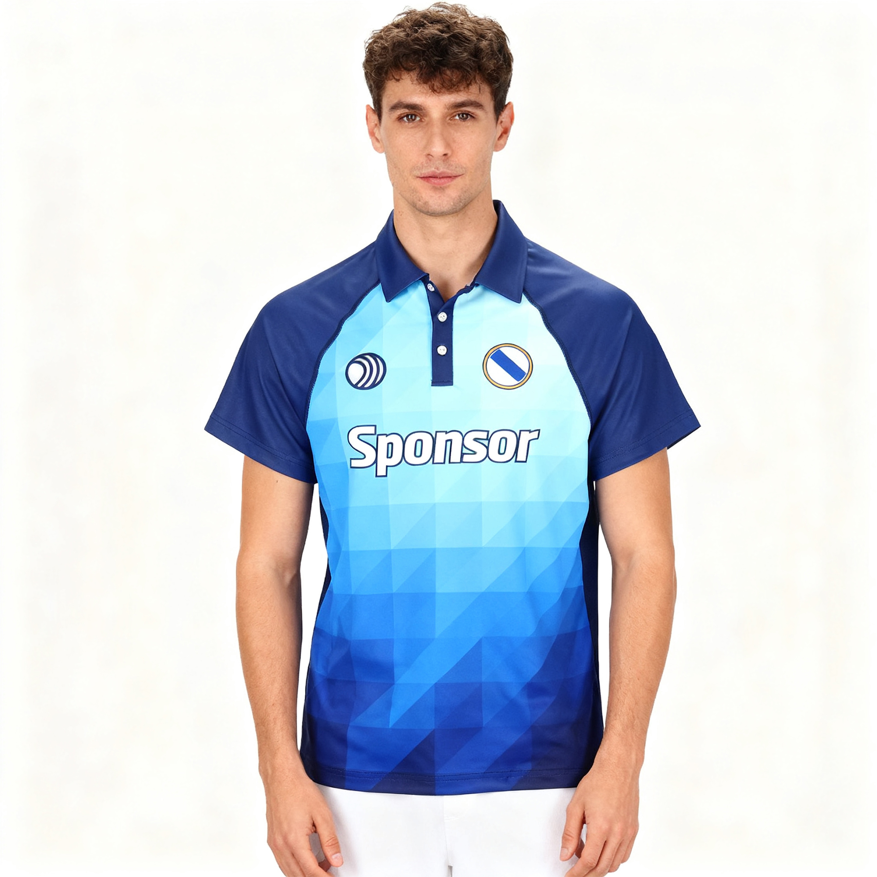 Custom Full Color Dye Sublimation Performance Short Sleeve Polo Shirt 1
