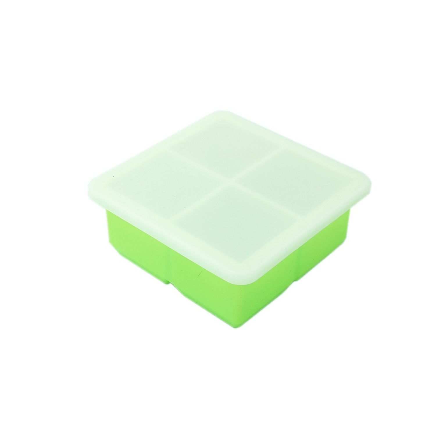 Ice Cube Tray-4 Squares with Lid 6