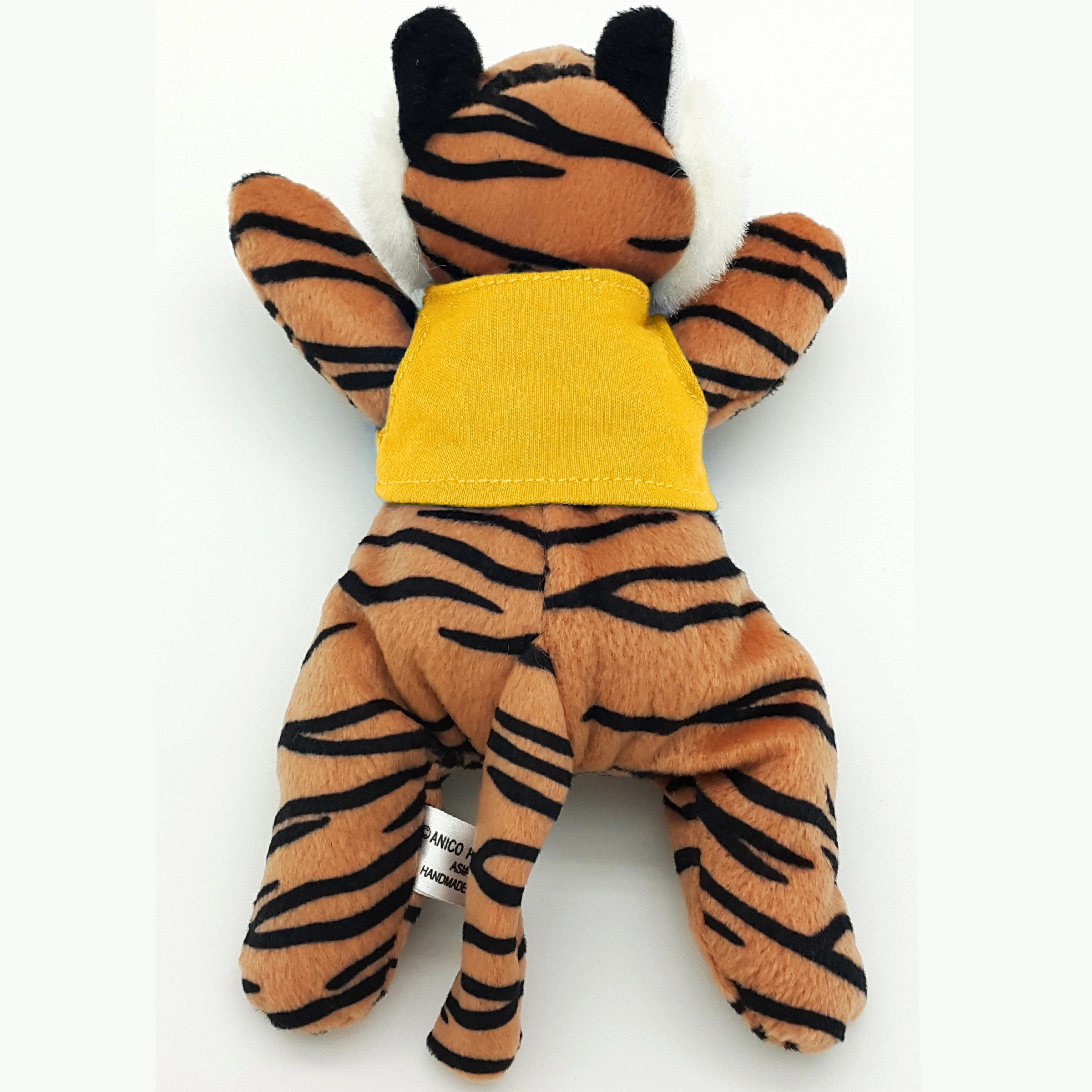 8" Laying Down Beanie Tiger 5
