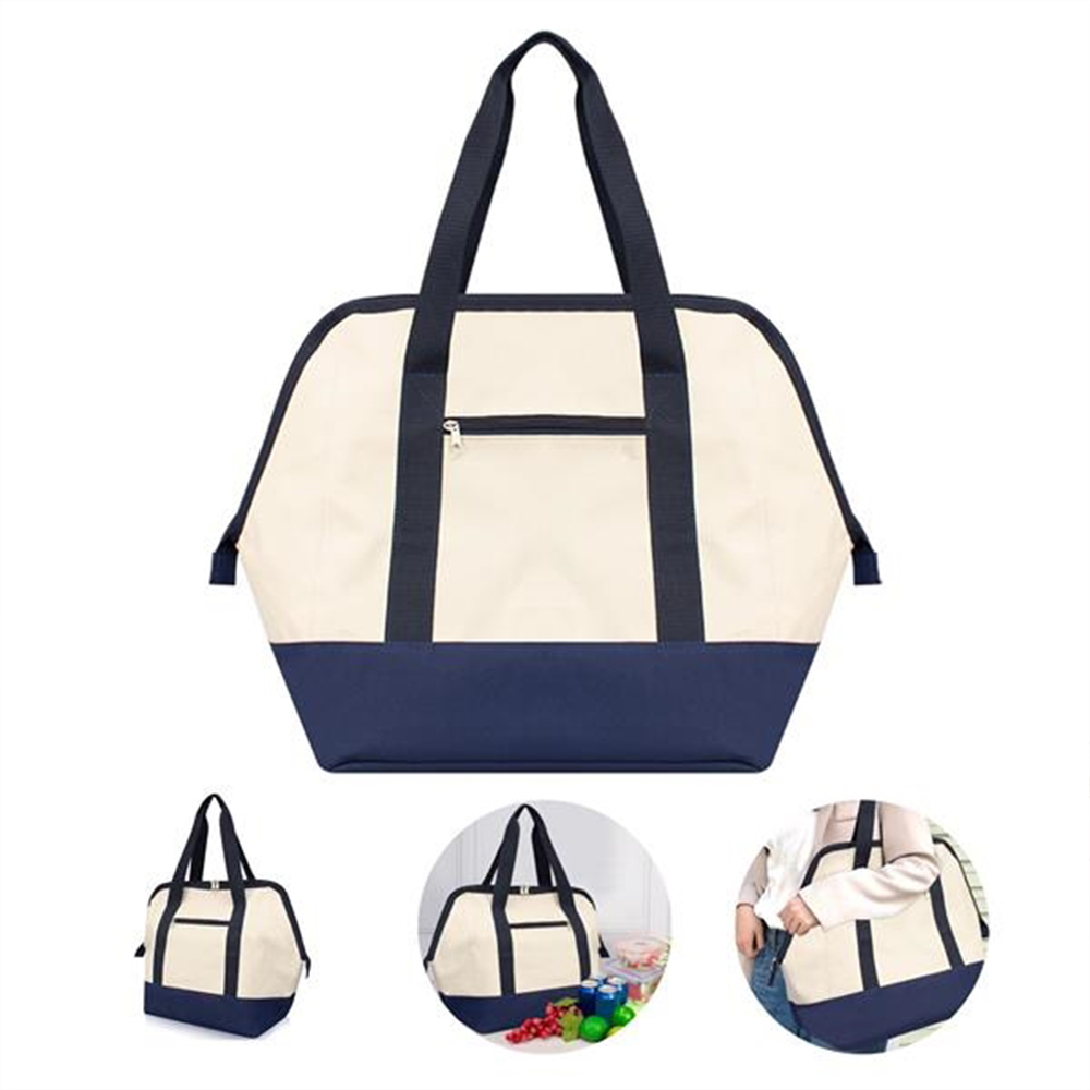 Insulated Reusable Food Bag For Groceries, custom tote bag with logo imprint 3