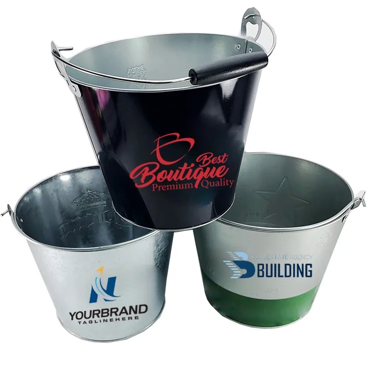 5L Beer Galvanized Ice Bucket With Bottle Opener 2