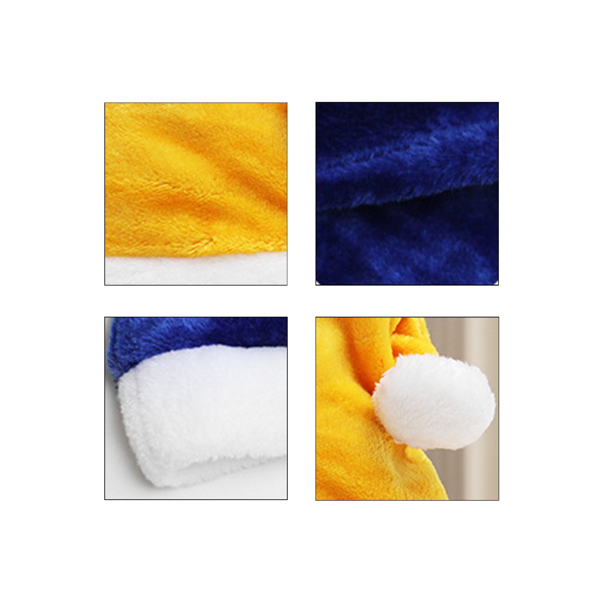 Short Plush Santa Hat MOQ 50PCS 1