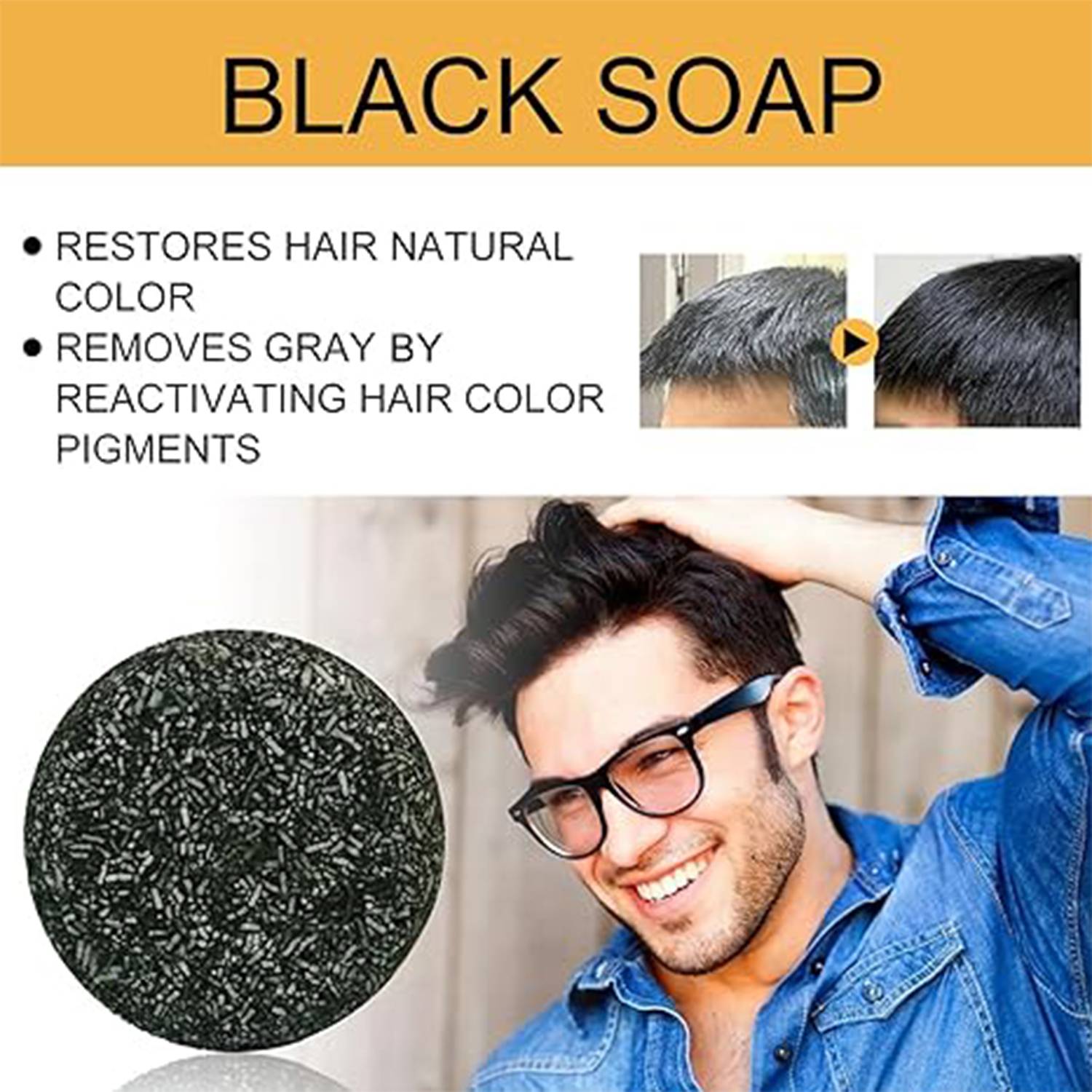 Grey Hair Coverage Shampoo Soap 4