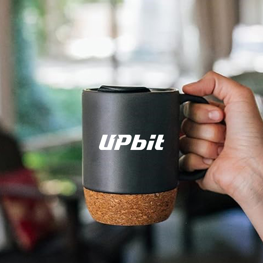 CorkLuxe Ceramic 12oz Mug With Matte Finish and Cork Bottom 5