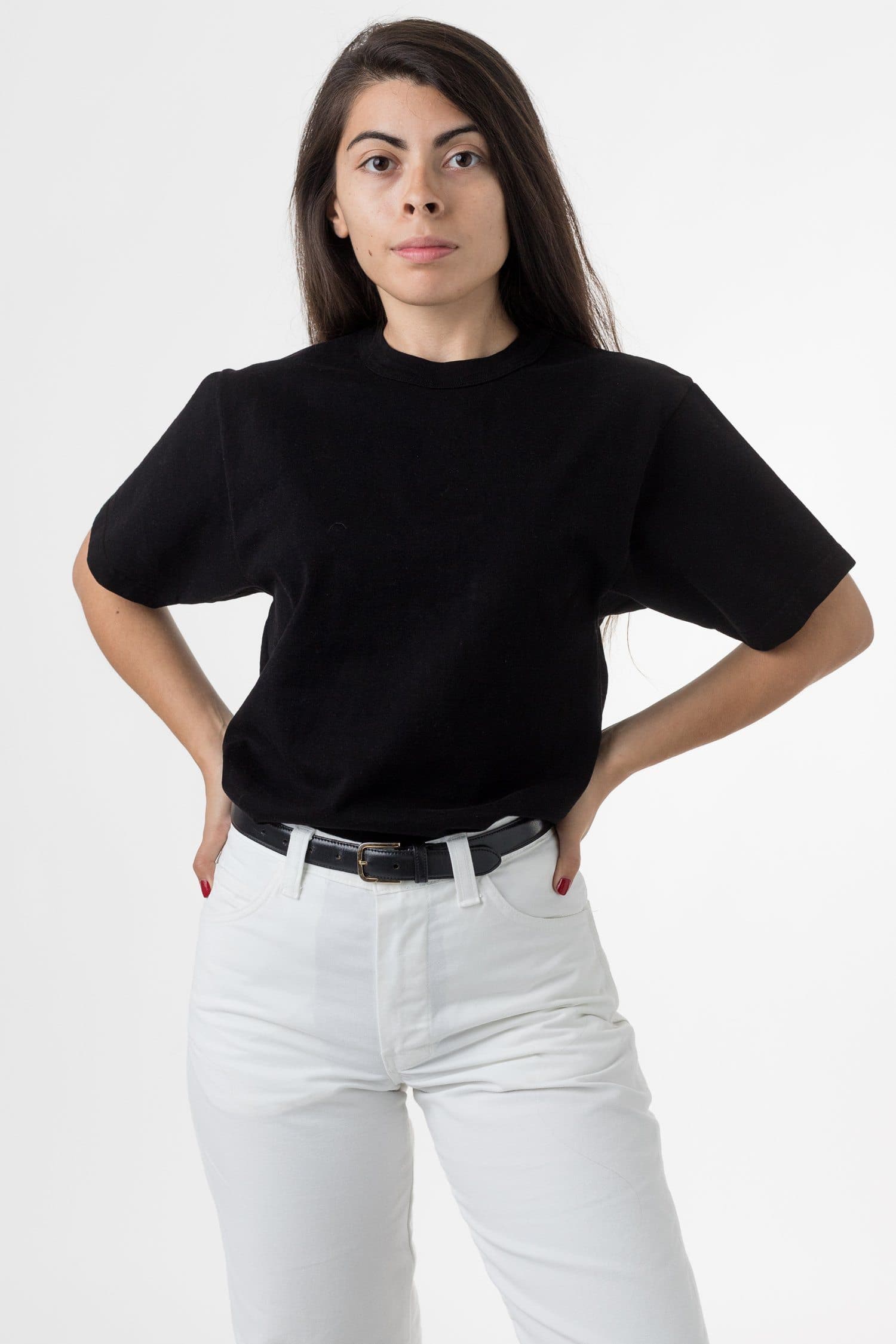 8.5 OZ HEAVY JERSEY GARMENT DYE T-SHIRT W BINDING 23