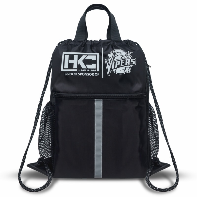 Drawstring Sports Backpack Bags With Bottle Holders 9