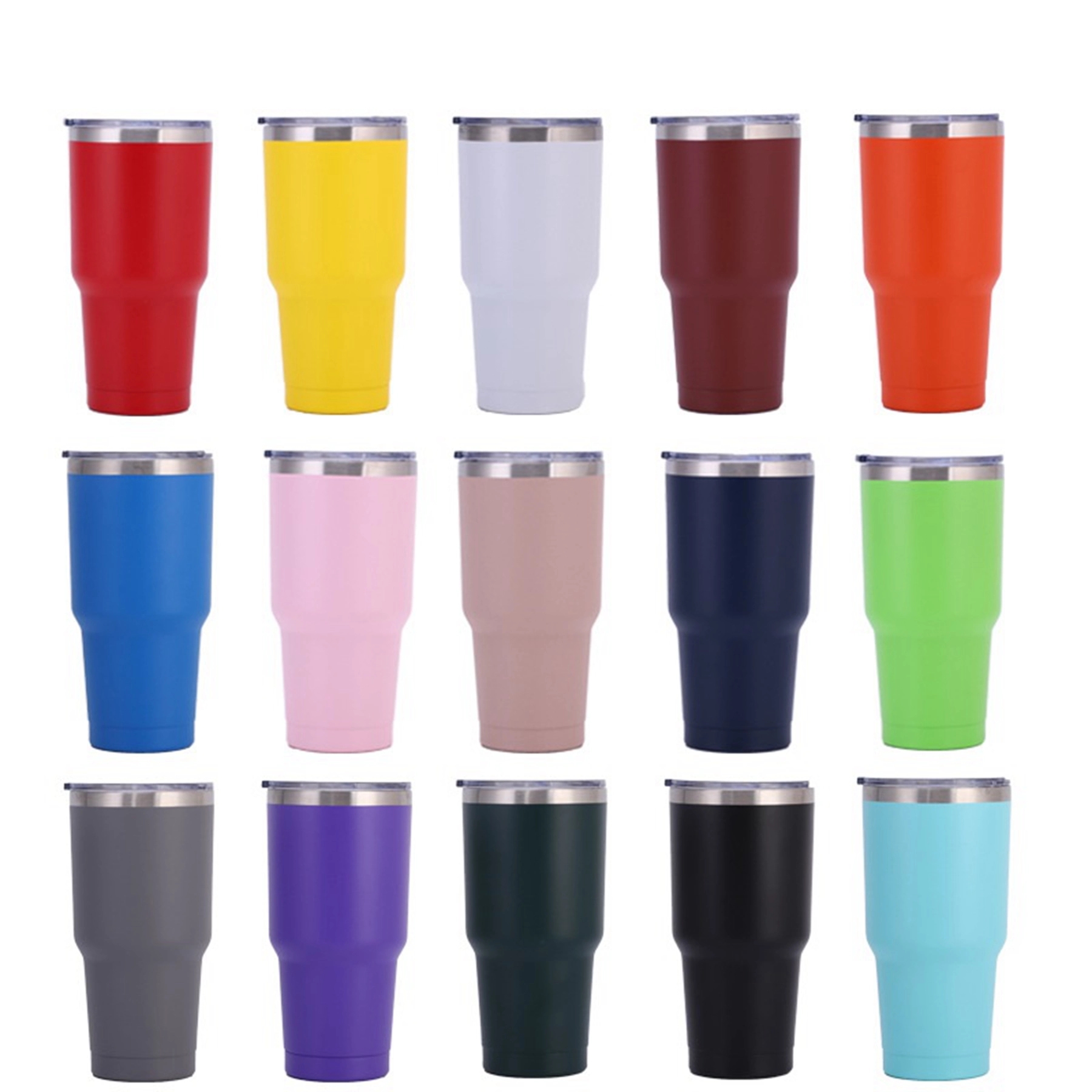 30 oz Double Wall Metal Car Coffee Cup 9