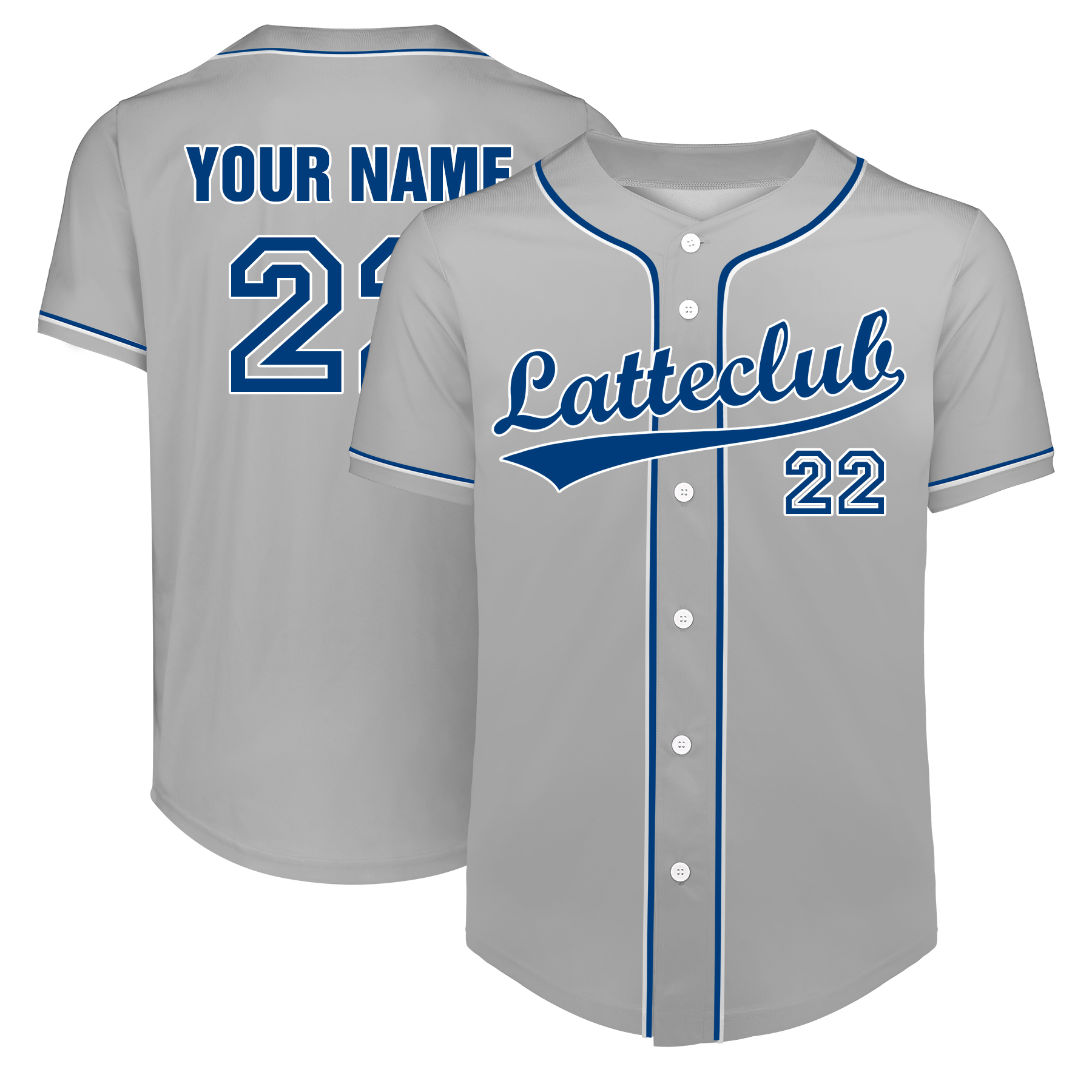 Custom Full-Button Baseball Jersey (Full Color Dye Sublimated) 8