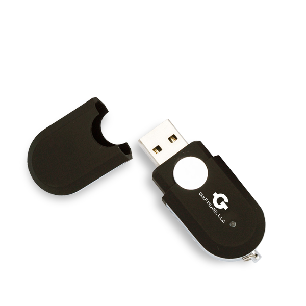 Mendota Rubber Oval USB - Black 4
