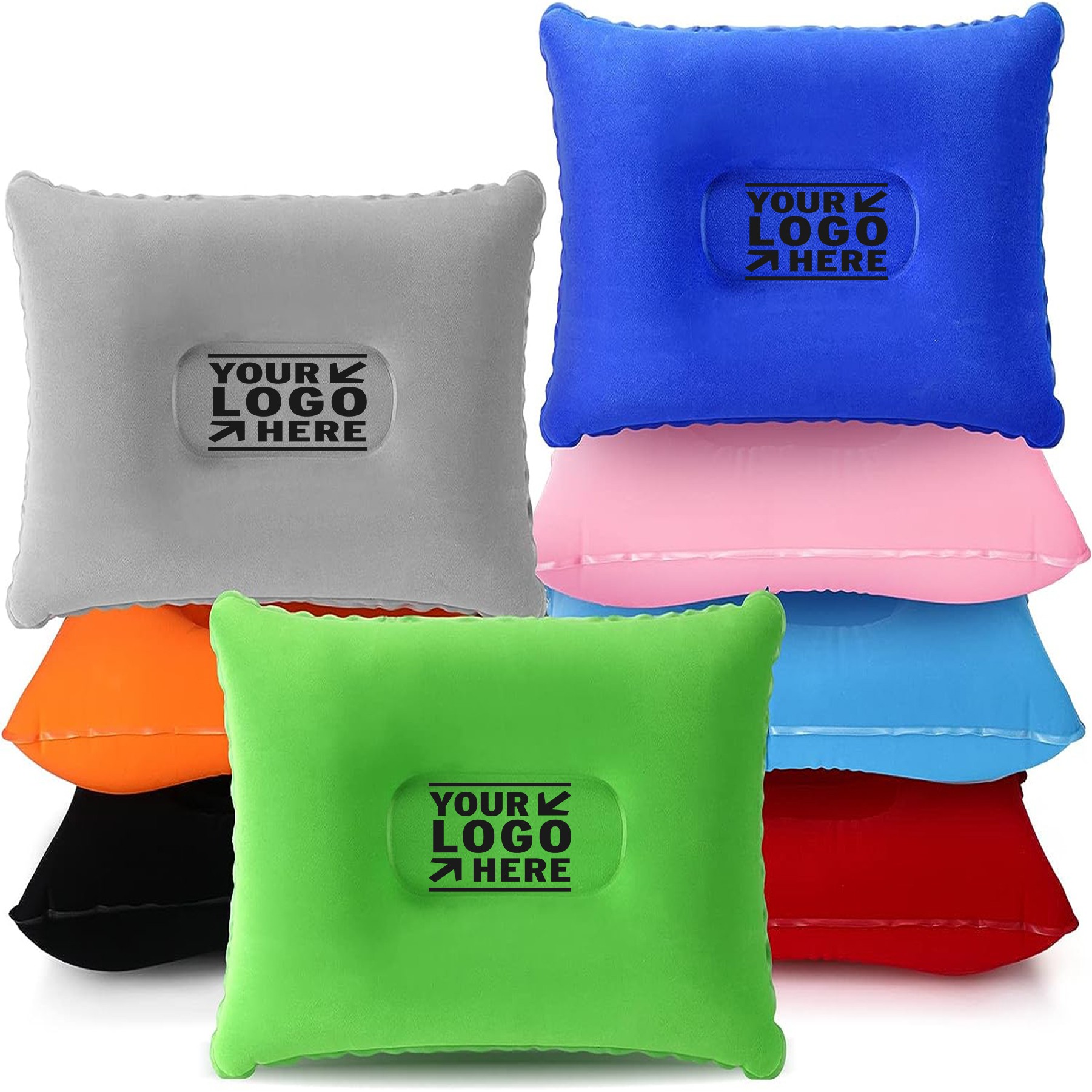 8 Pack Inflatable Camping Ultralight Travel Compact Backpacking Pillow With 8 Storage Bag 2