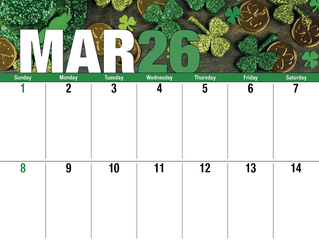 Good Value™ Seasonal Expressions Big Block - Stapled Calendar 32