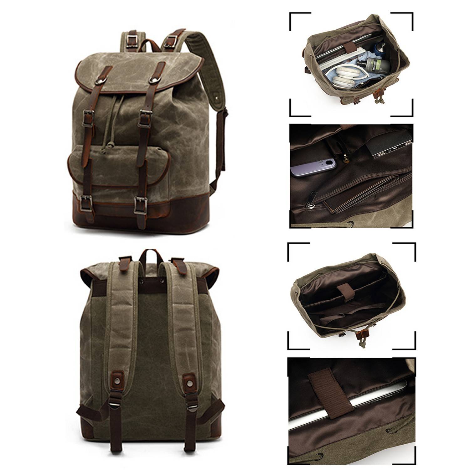 Unisex Canvas Casual Rucksack 2