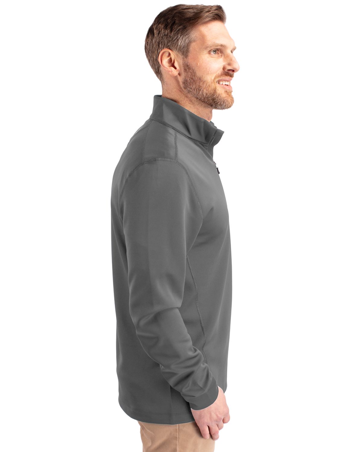 Cutter & Buck Traverse Recycled Smooth Stretch Mens Big & Tall Quarter Zip Pullover Big & Tall 43