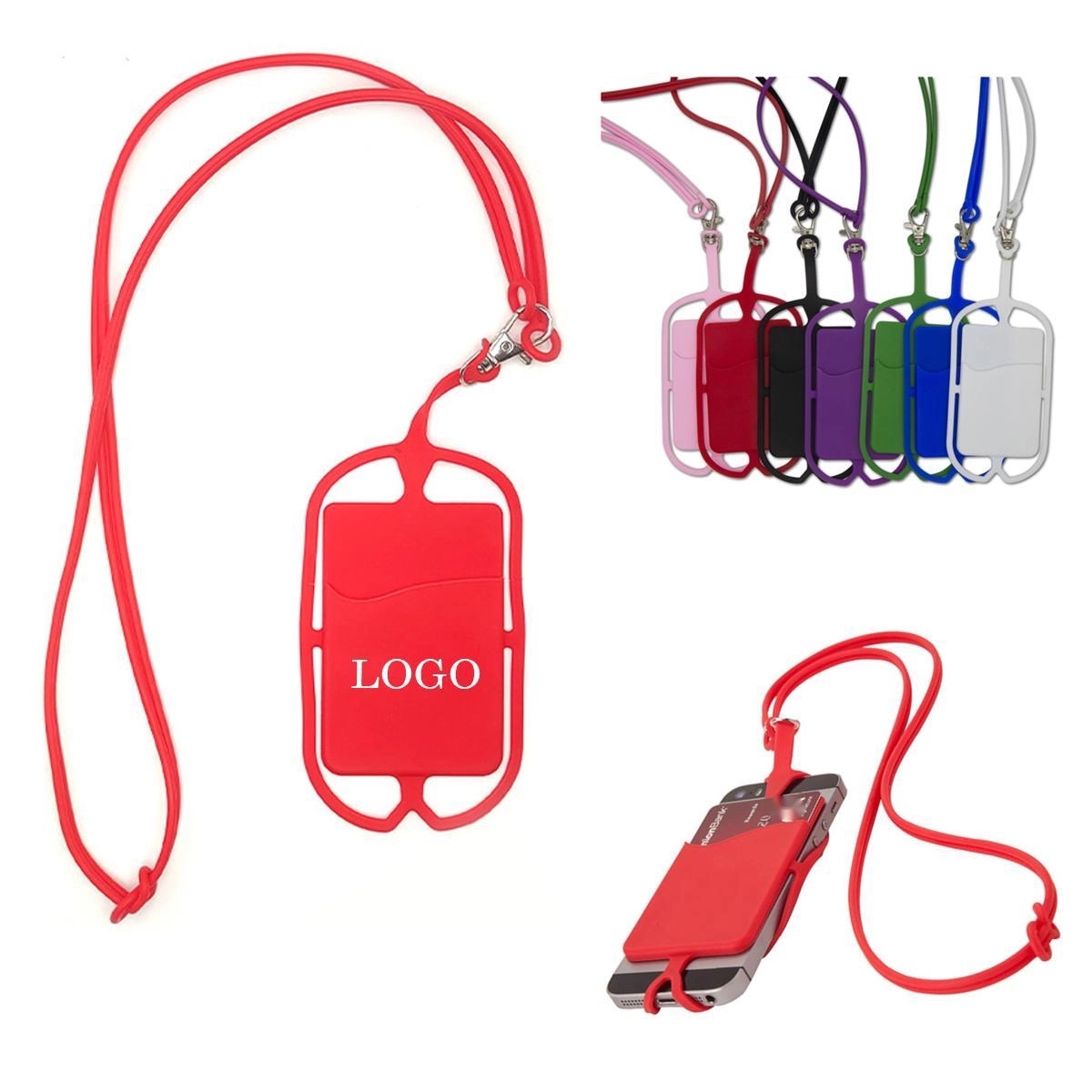 Cell Phone Lanyard With Card Pocket 2