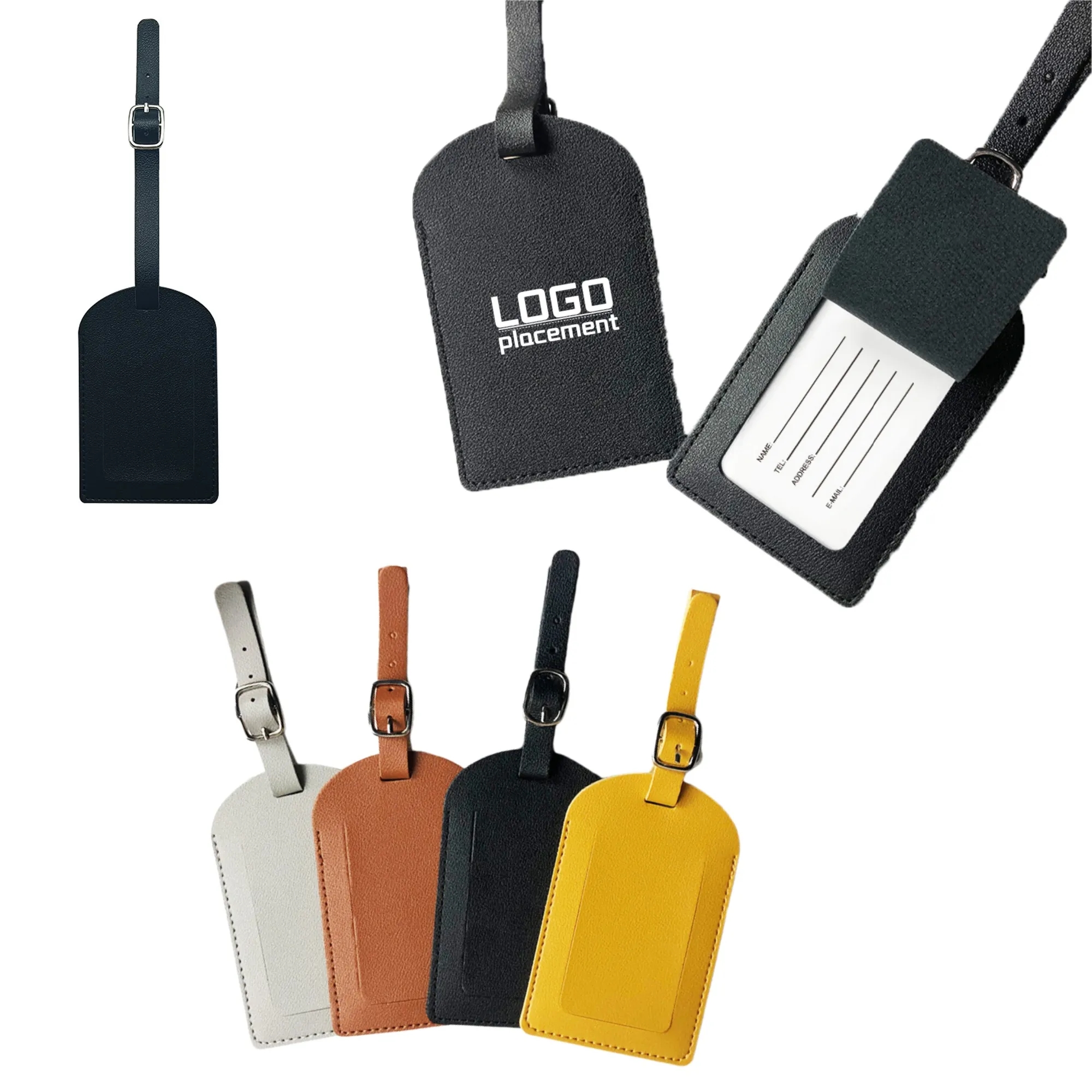 Customized leather boarding pass card holder