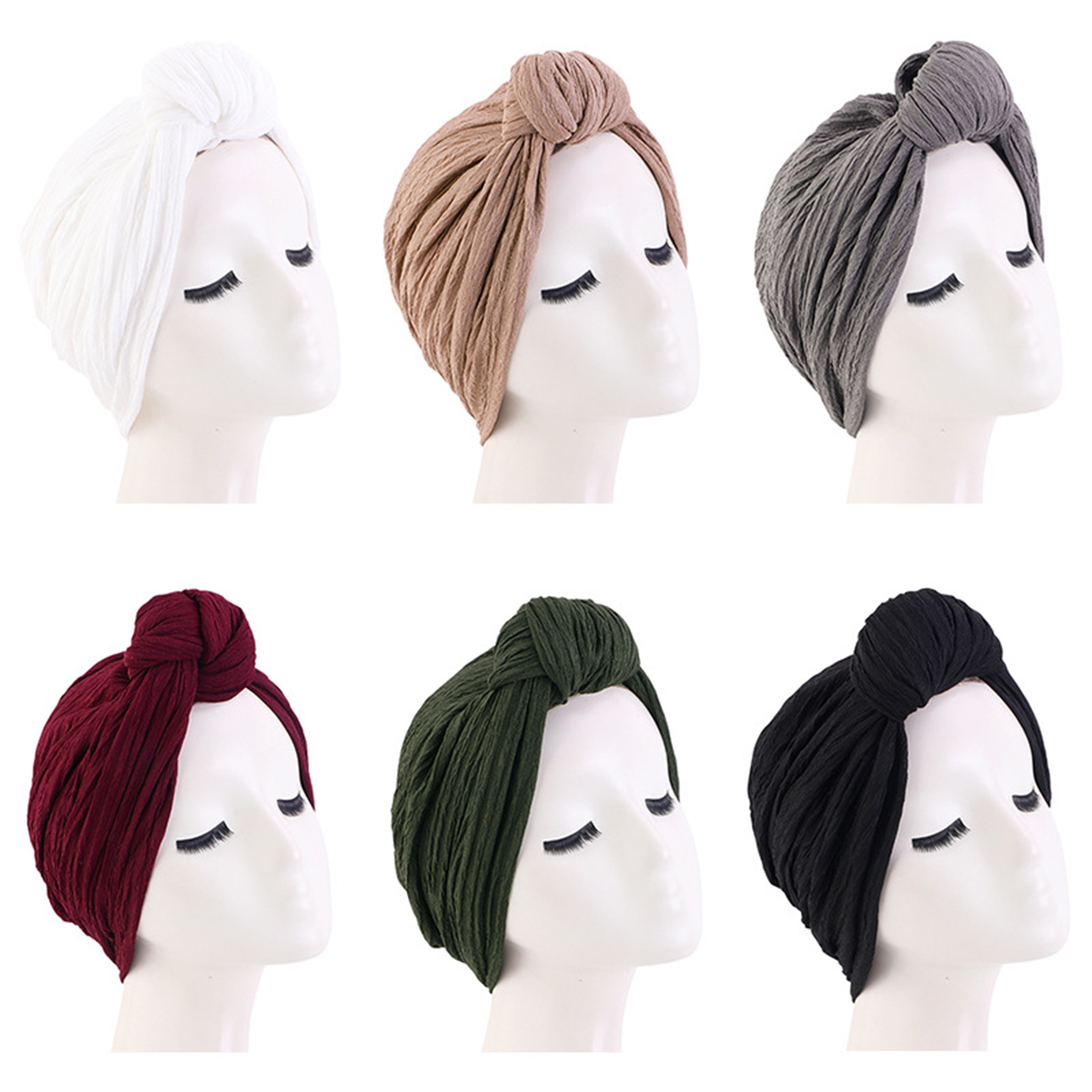 Women African Turban Flower Knot Headwrap 3