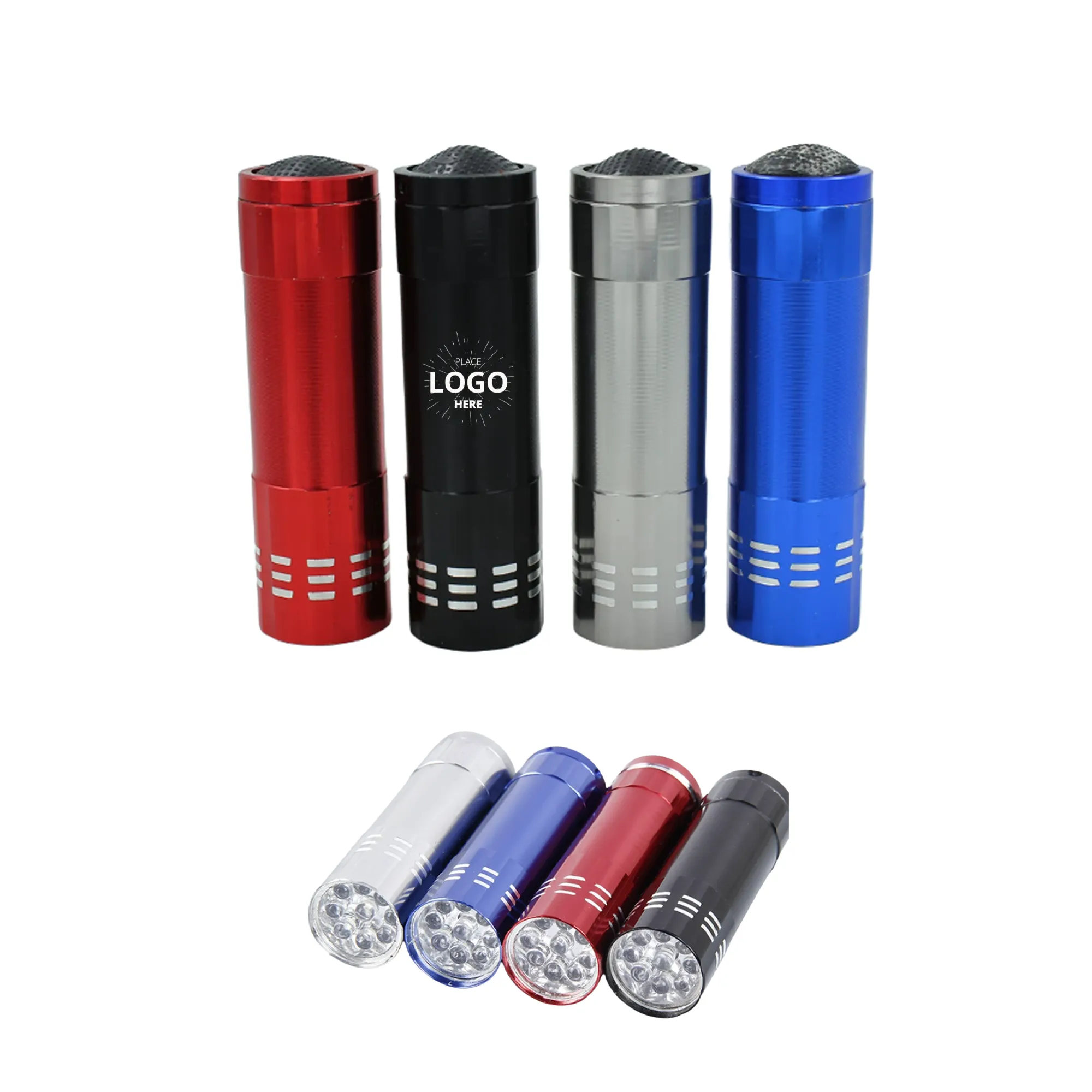 Full Color Aluminum 9LED Flashlight 3