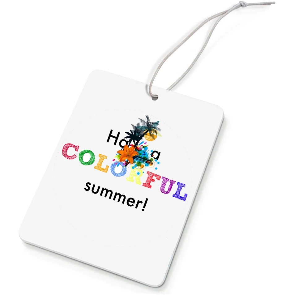 Paper Car Air Freshener - Rectangular 4