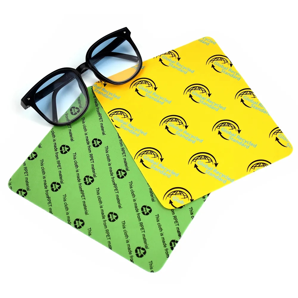 RPET Glasses Wiping Cloth with Pouch 7
