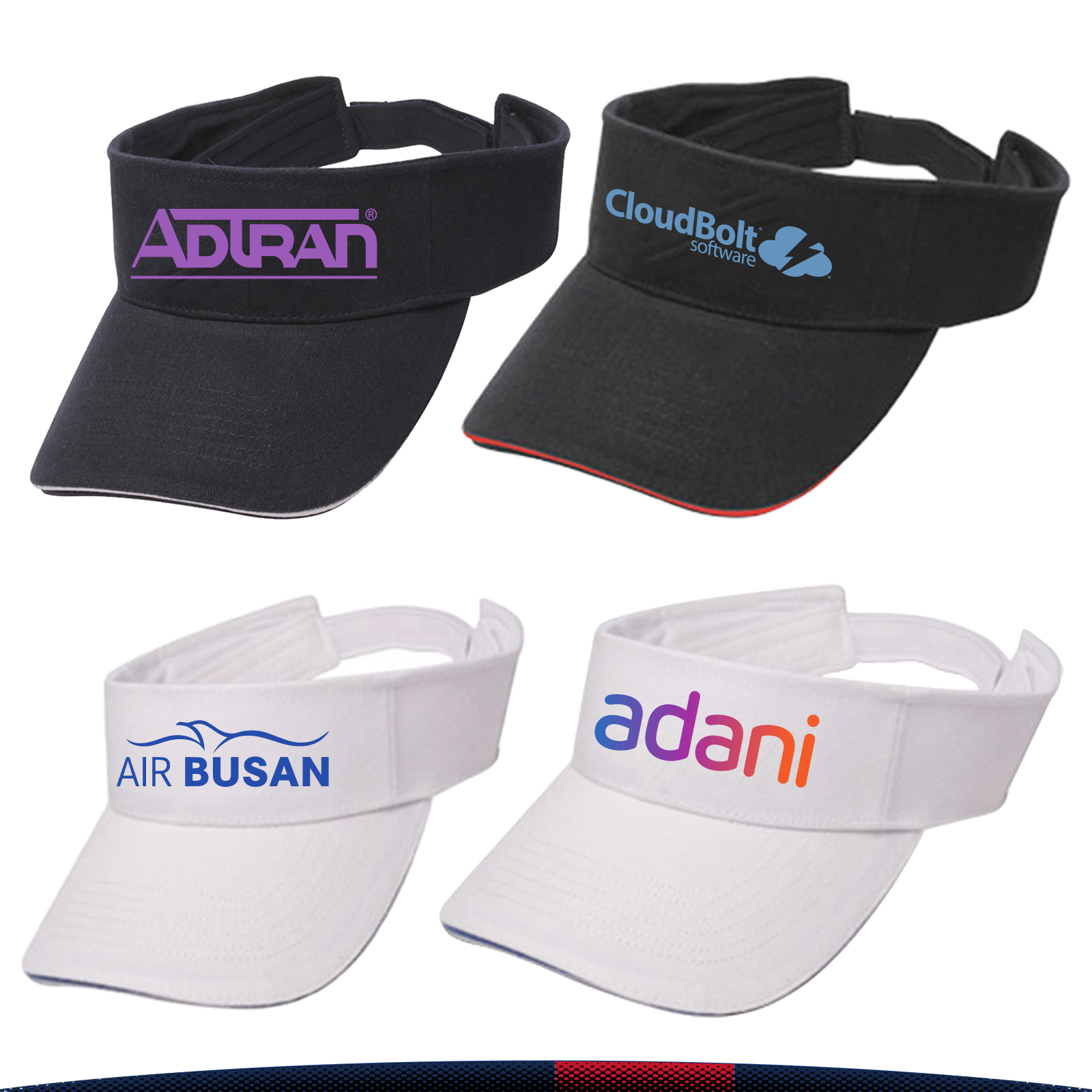 Solid Color Sandwich Visors 2