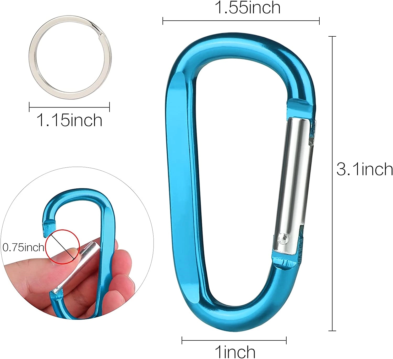 Carabiner key ring 2