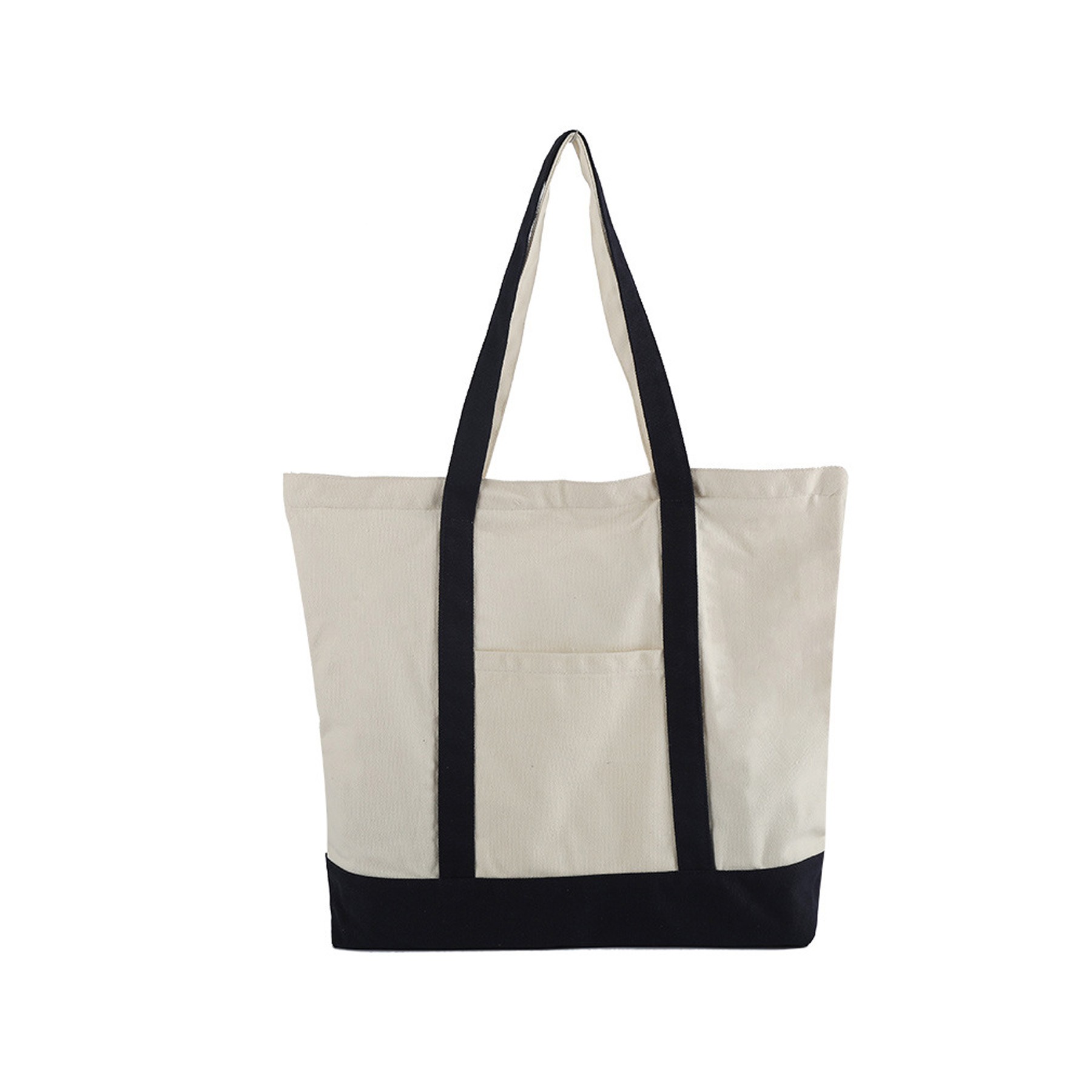 Large Size Value Canvas Tote Bag With Long Handles, custom tote bag with logo imprint 2