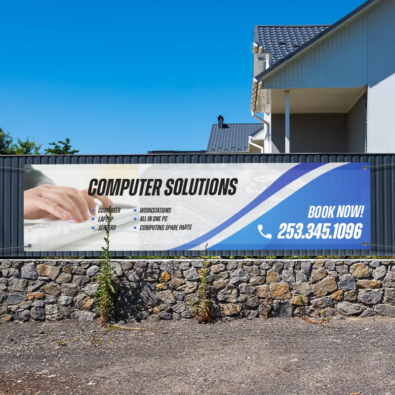 Custom 3' X 12' Mesh Banners 19
