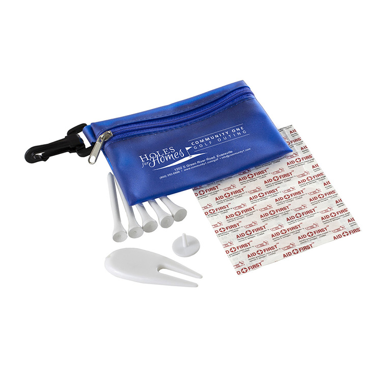 "FAIRWAY 12" 12 Piece Healthy Living Sun Kit Components inserted into Translucent Zipper Pack with C 8