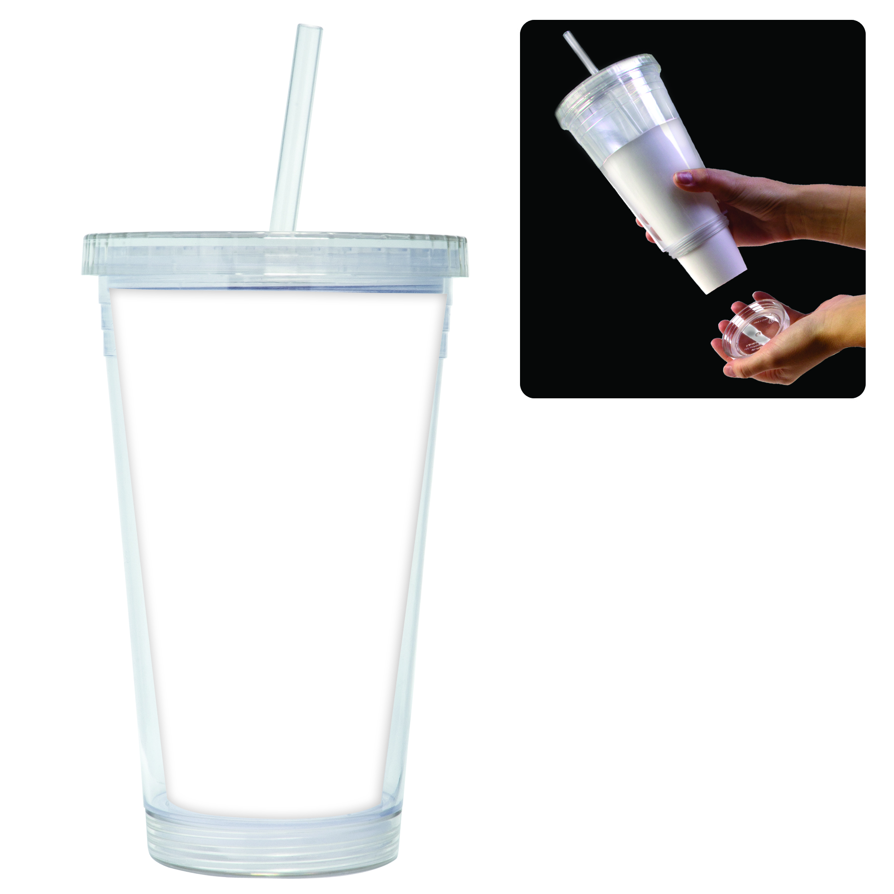Tumbler w/Straw 1