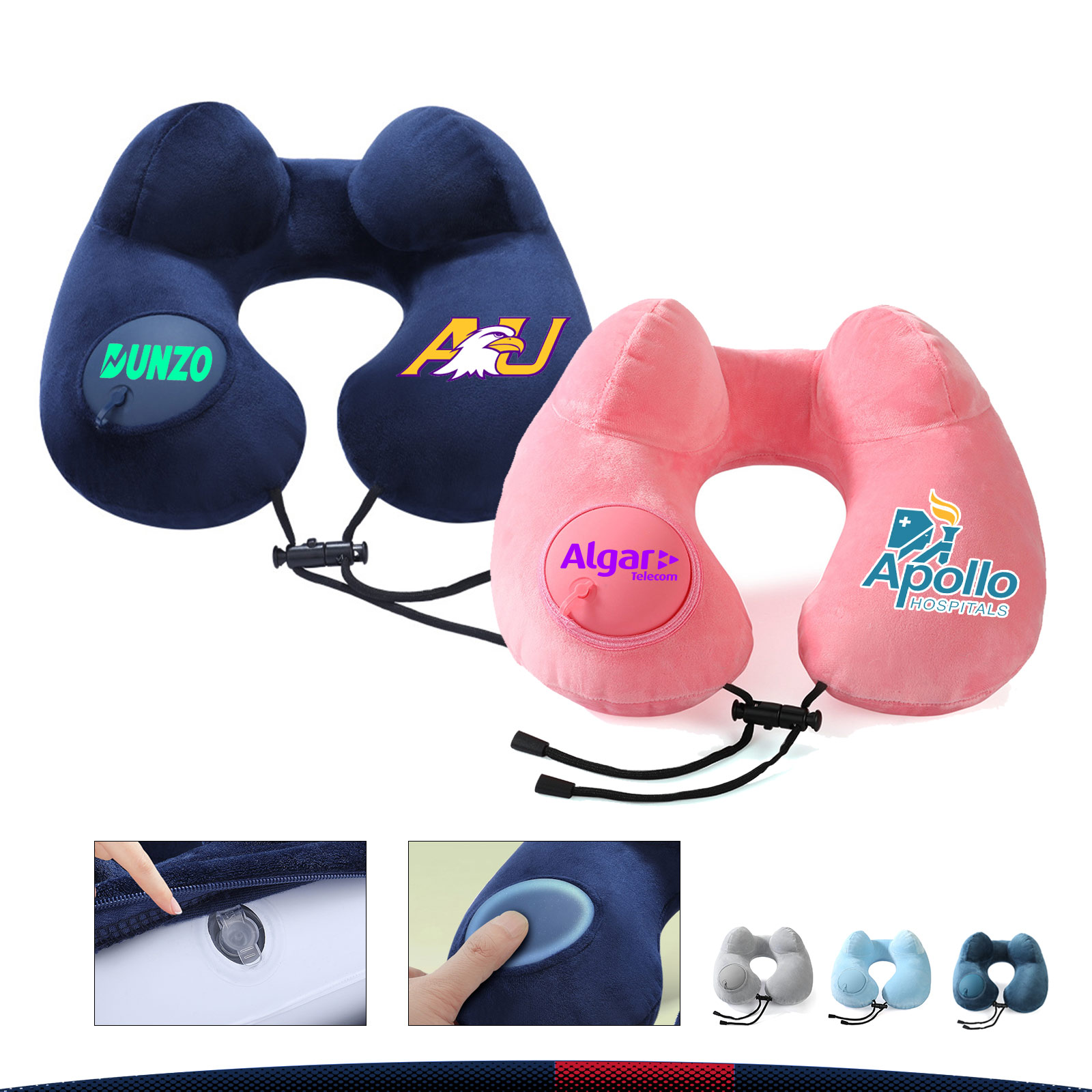Dual-Hump Inflatable Pillow 3