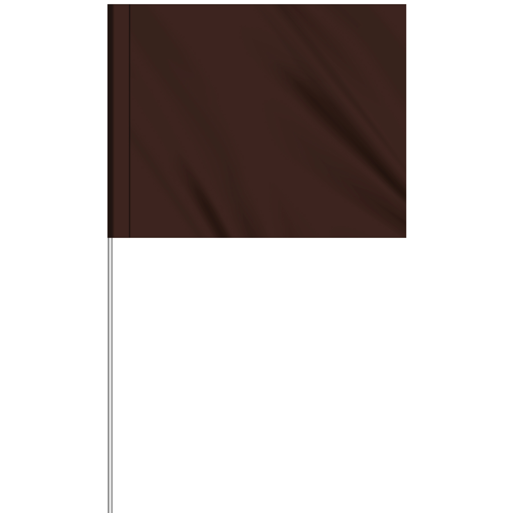 1-Color 4" x 5" Custom Vinyl Marking Flag w/ 18" Fiberglass Staff 31