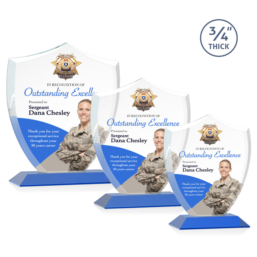 Scudo Shield VividPrint™ Award - Blue