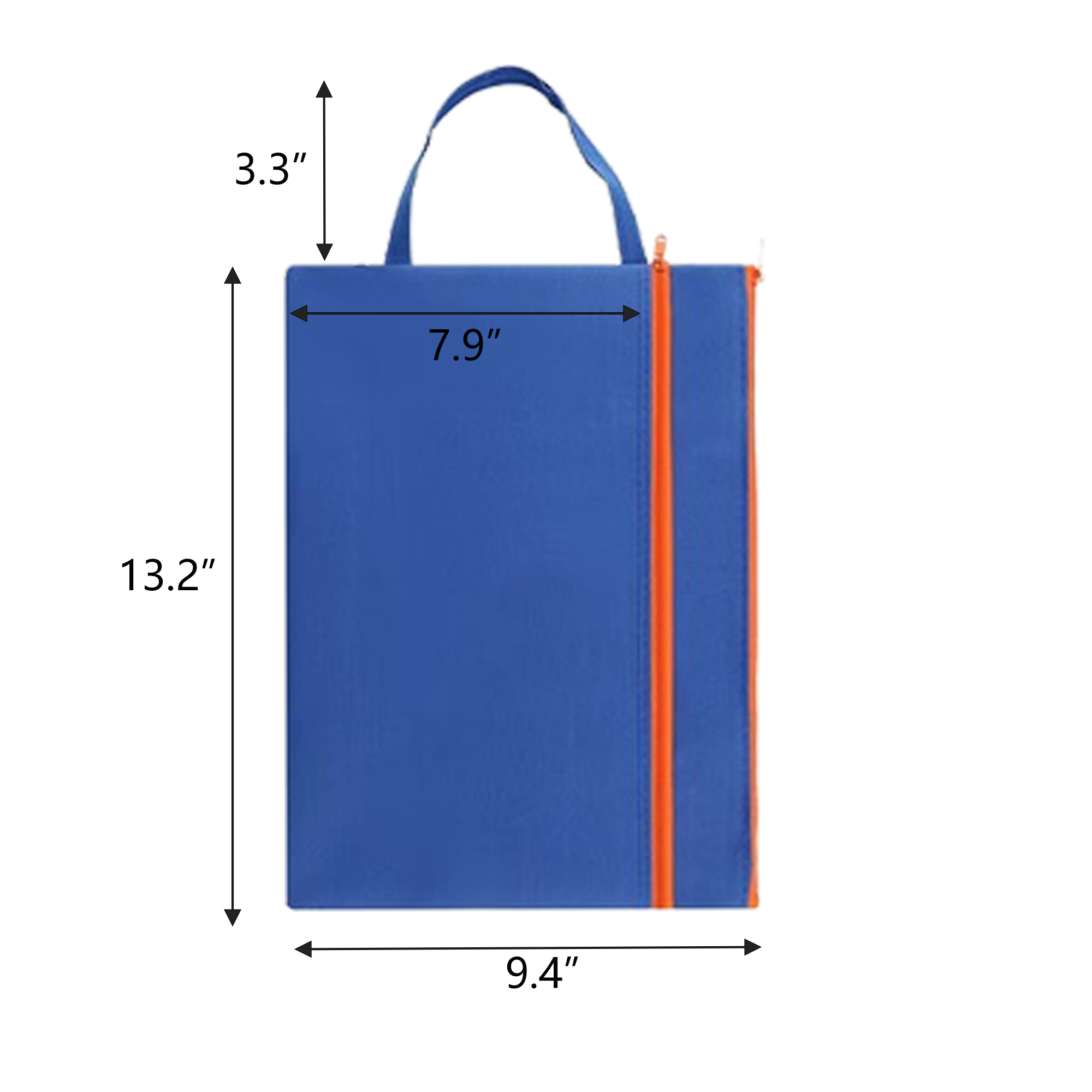 Handheld Oxford Cloth Zipper File Bag 3