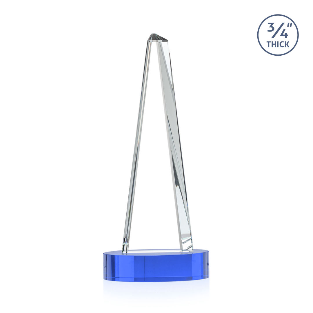 Majestic Tower VividPrint™ Award on Alberton Base - Sky Blue 7