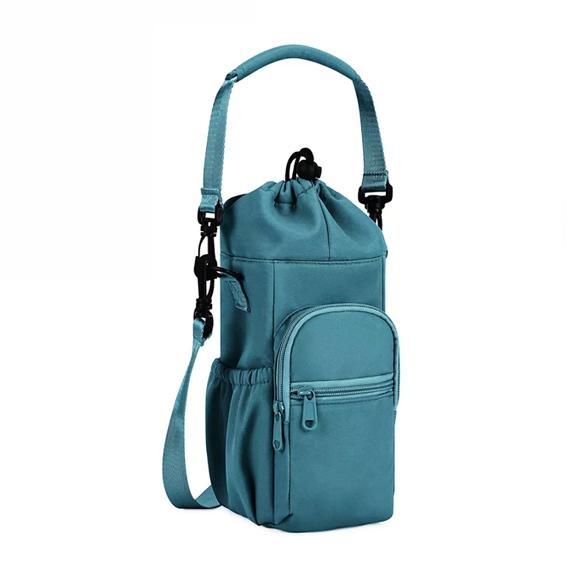 Water Bottle Drawstring Carrier Bag with Phone Pocket 2