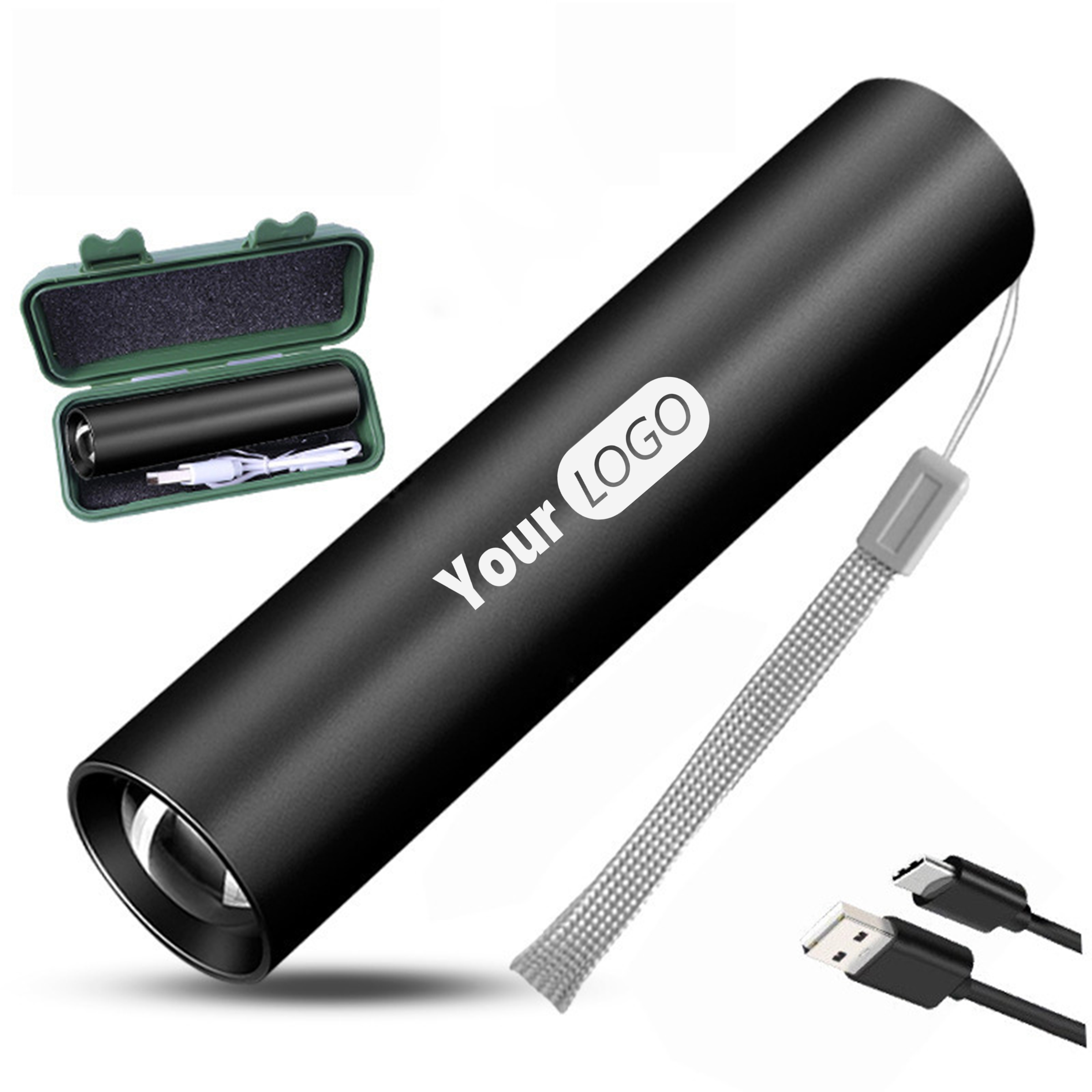 Alloy Logo-Ready Strong LED Flashlight 1
