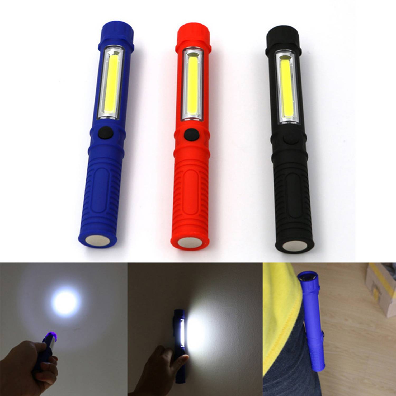 Magnetic COB Work Light Pen-Style LED Flashlight 4