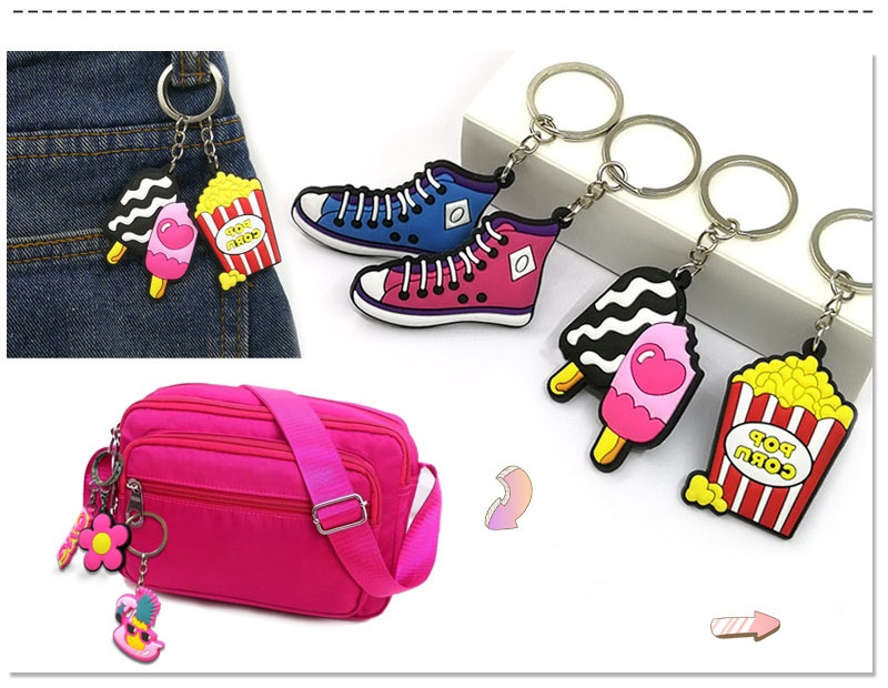 Custom Logo and Shape PVC Keychain 8