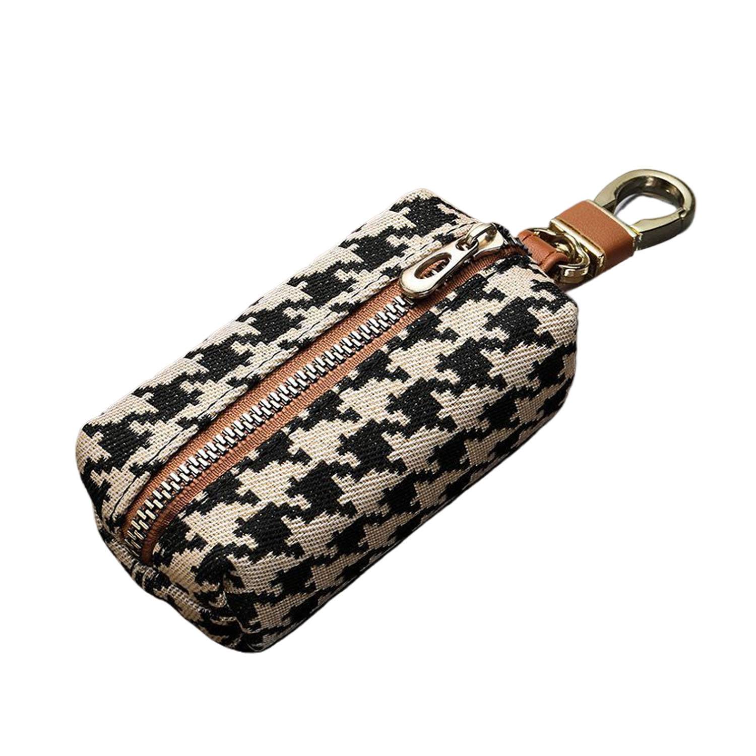 Durable Compact Large Capacity Casual Canvas Key Bag 4