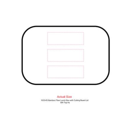 Bamboo Fiber Lunch Box with Cutting Board Lid 168