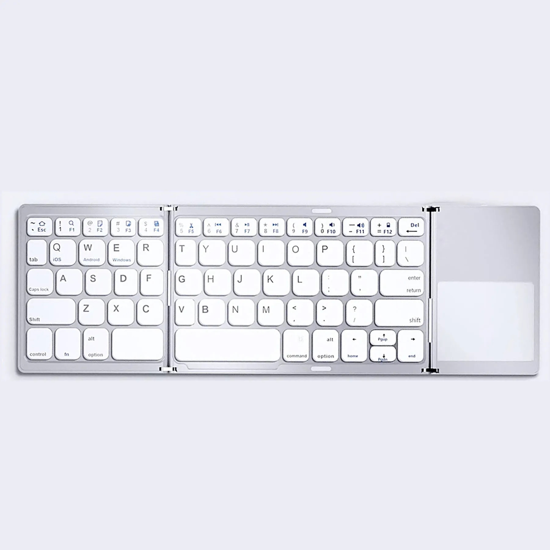 Foldable Bluetooth Wireless Travel Keyboard with Number Pad 2