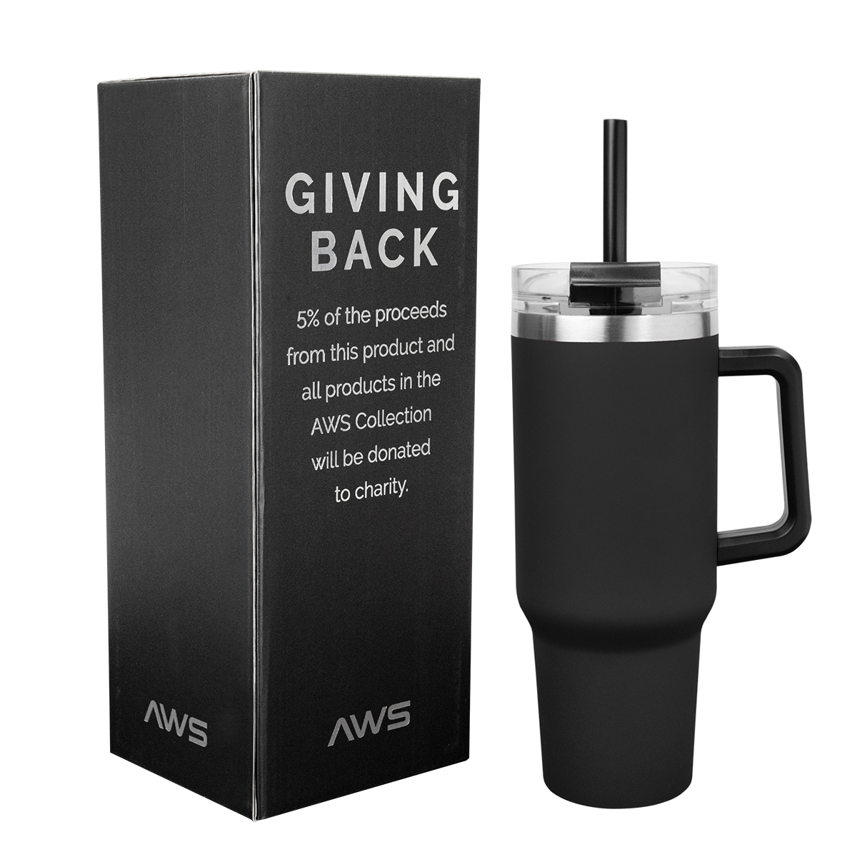 40 Oz. AWS Intrepid Stainless Steel Tumbler 4