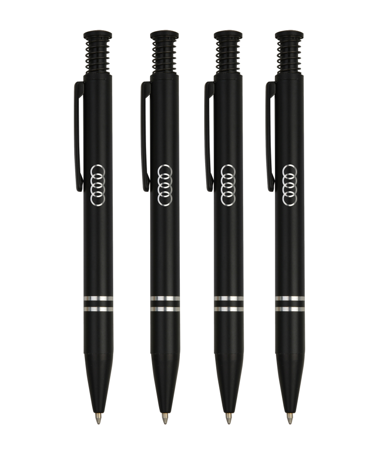 Union Printed - Matte Finish Click Metal Ballpoint Pen w/ Chrome 1