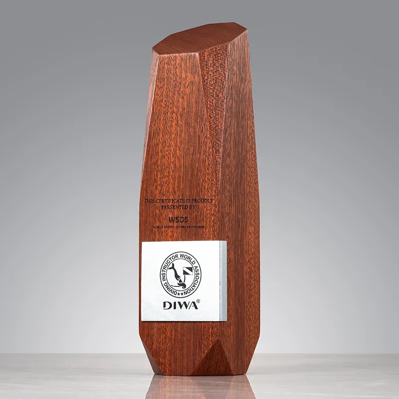 Irregular Shaped Solid Wood Trophy 1