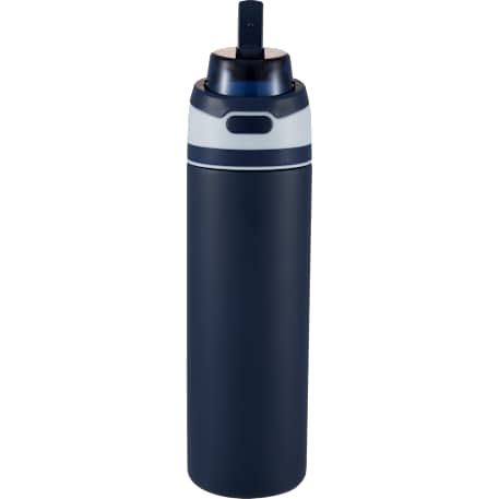 Elvin 28oz Recycled Stainless Flip Straw Bottle, custom water bottle with logo imprint 99