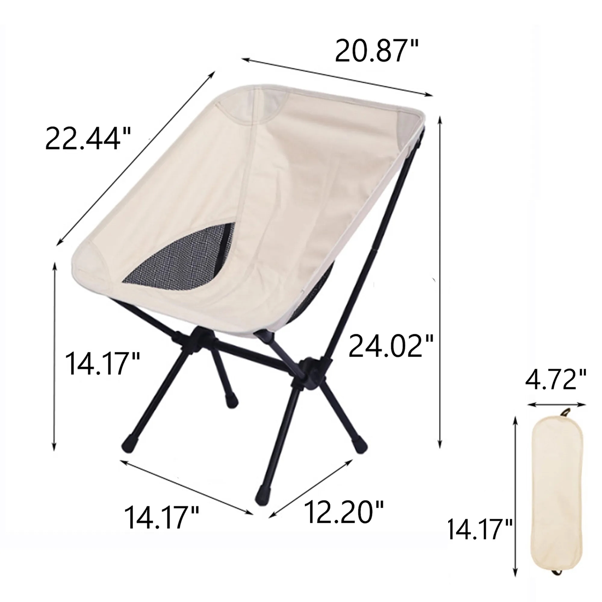 Portable Folding Camping Chairs  Carrying Bag (Full Color) 2