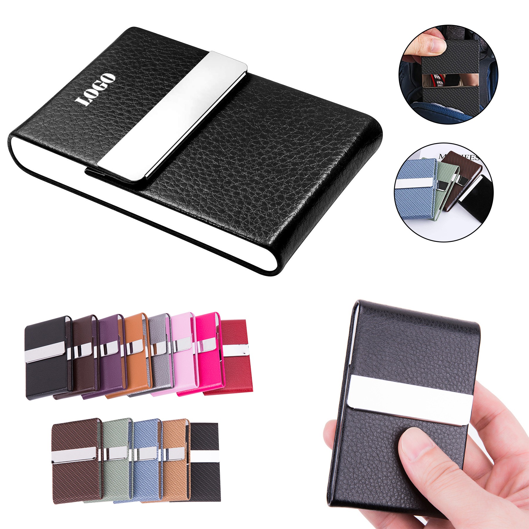 PU Business Card Holder (3.74"x2.36")
