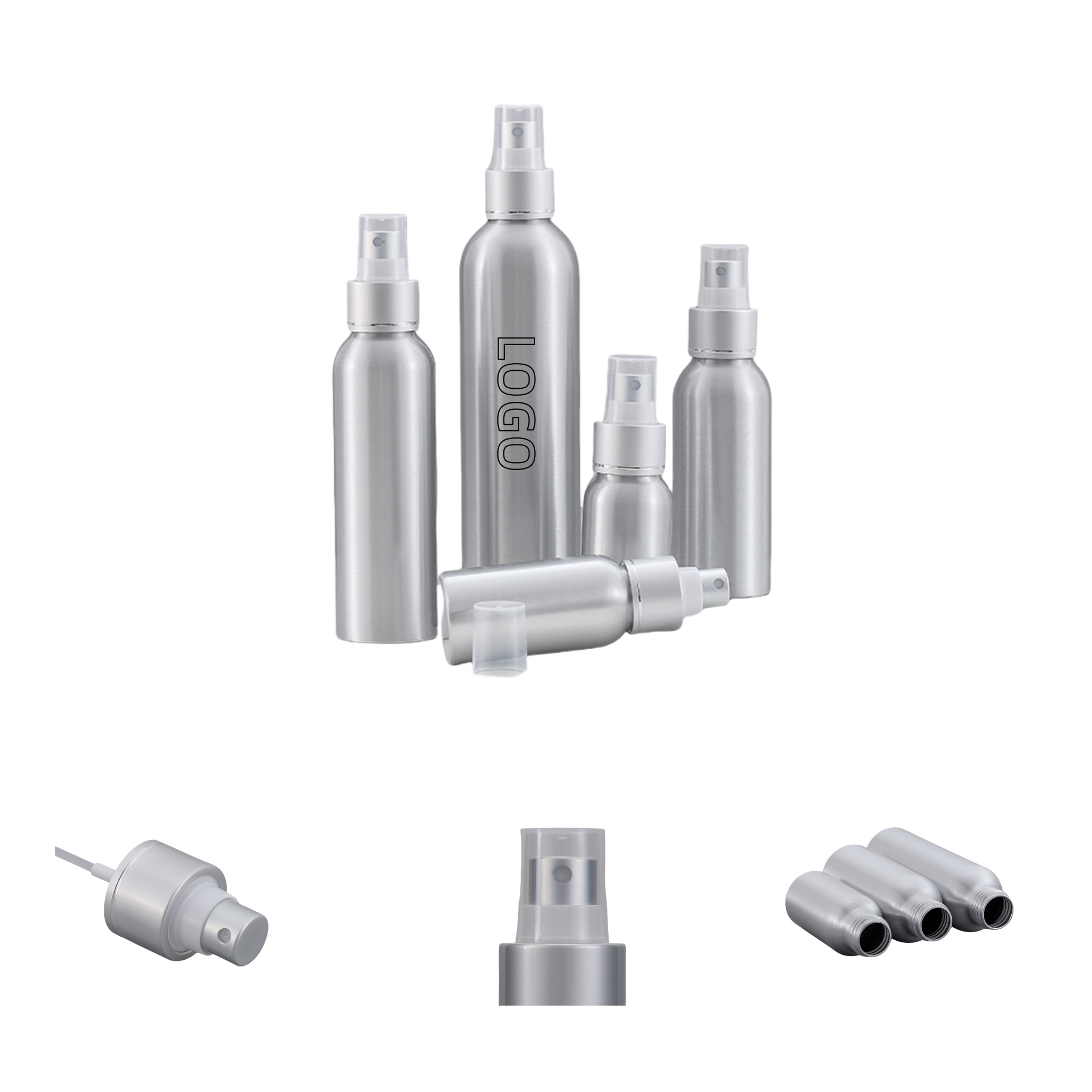 3.4 oz. Aluminum Spray Bottle MOQ 50 1